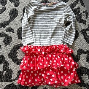 Mini Boden Stripes and Polka Dots. Minnie Mouse girls dress. Size 9-10. EUC!!